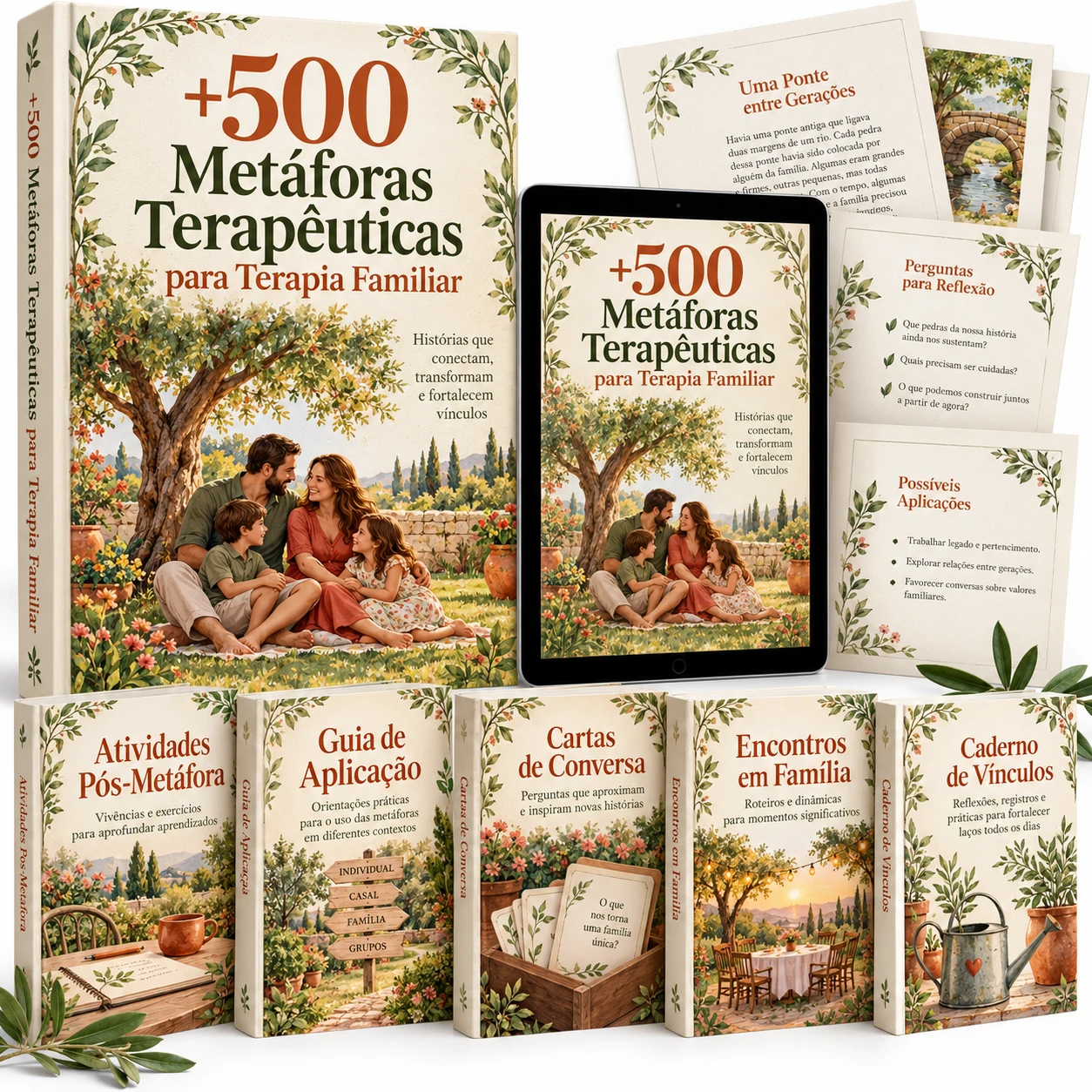 +500 Metáforas Terapêuticas para Terapia Familiar com os cinco bônus