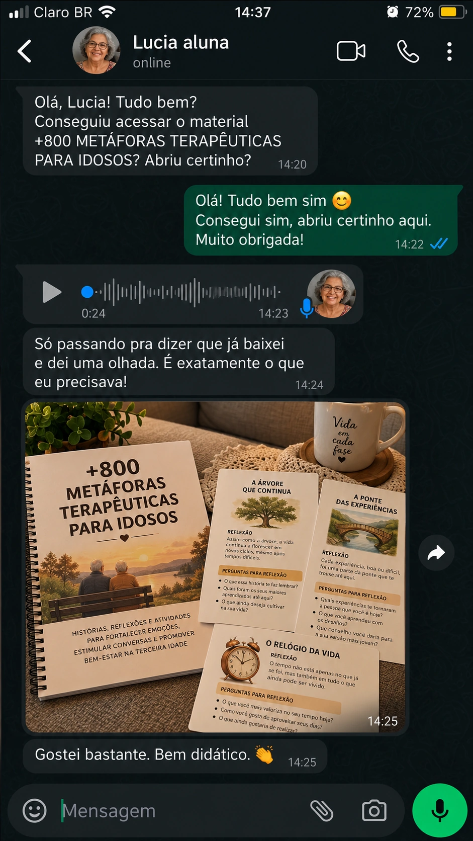 Print 5 de conversa sobre Outro material · Coleção para Idosos